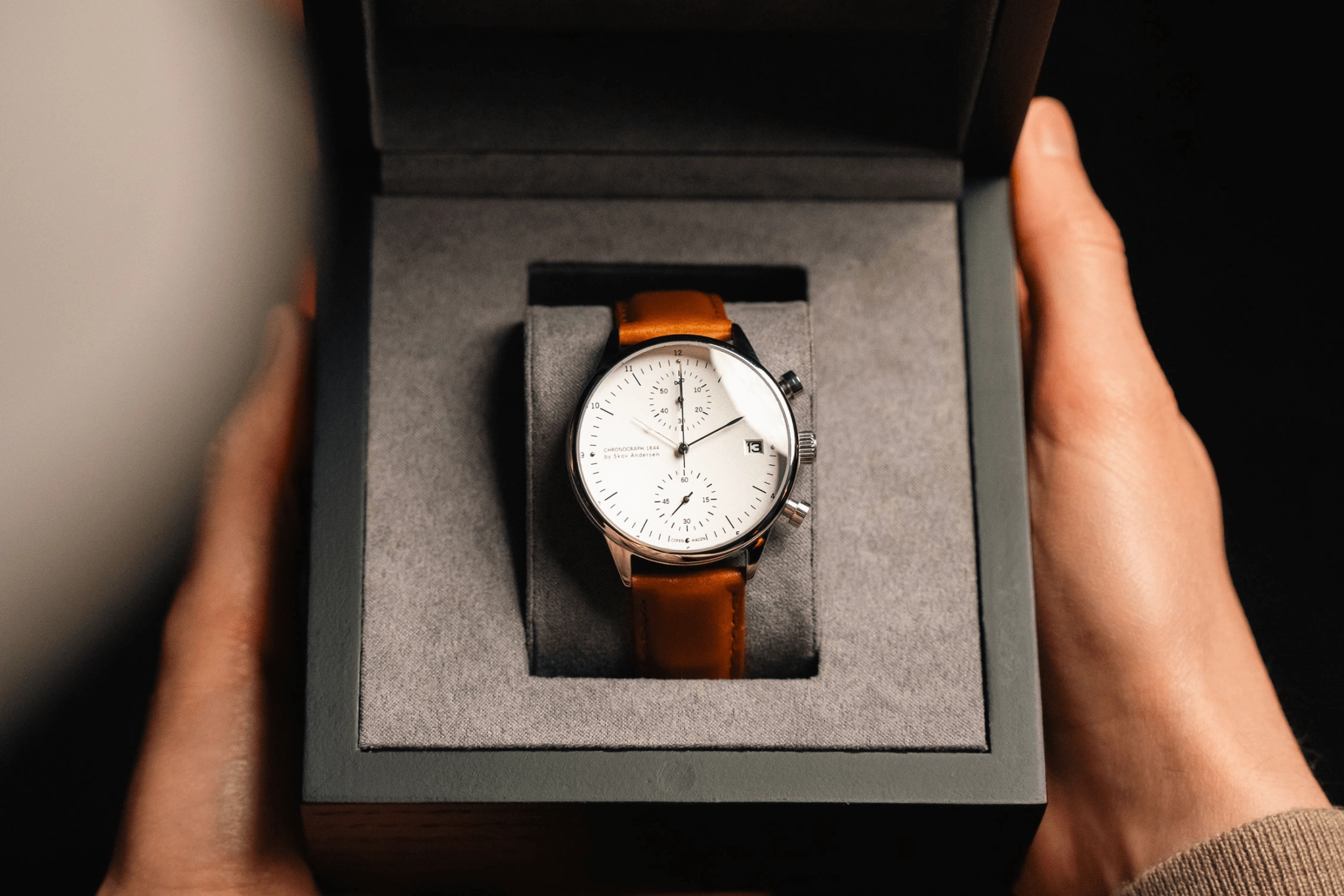 1844 Chronograph. Steel / White