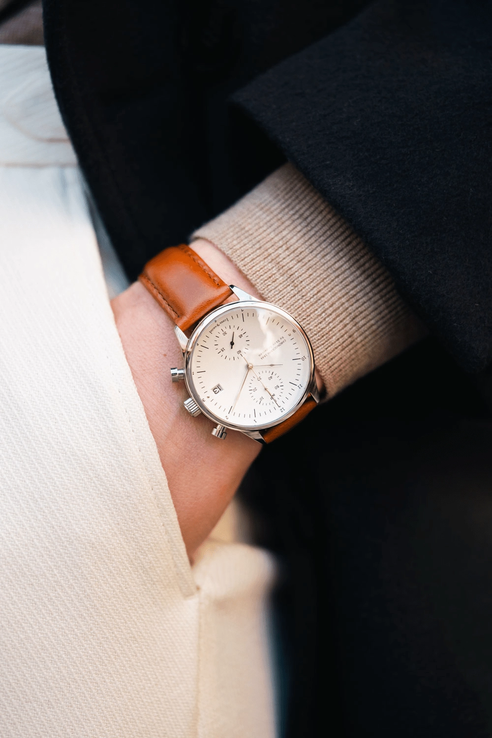1844 Chronograph. Steel / White