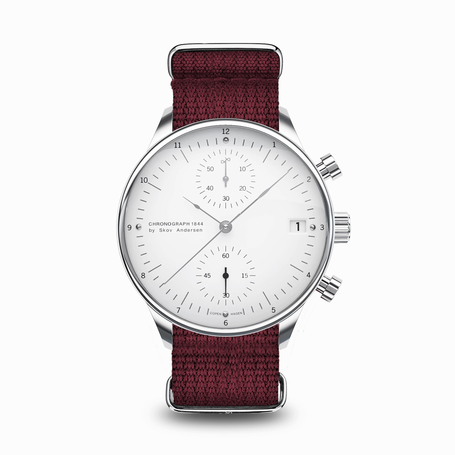 1844 Chronograph. Steel / White