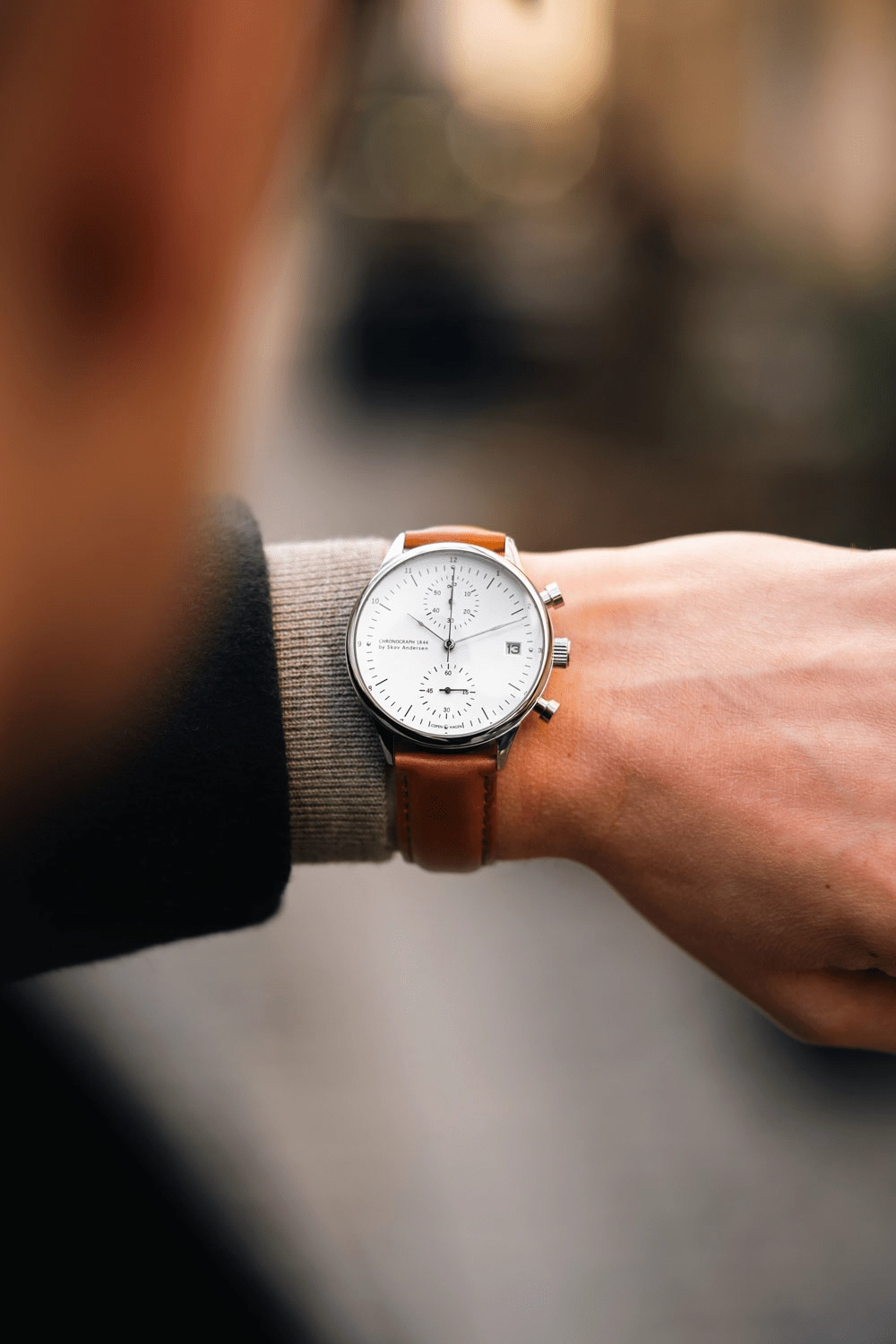 1844 Chronograph. Steel / White