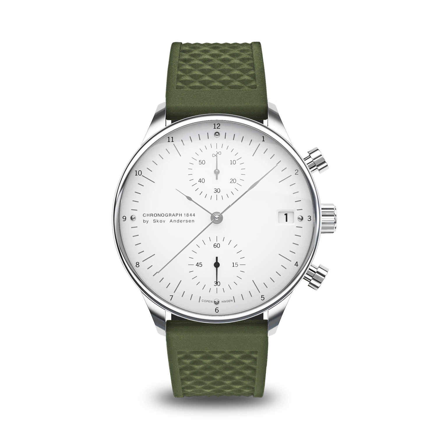 1844 Chronograph. Steel / White