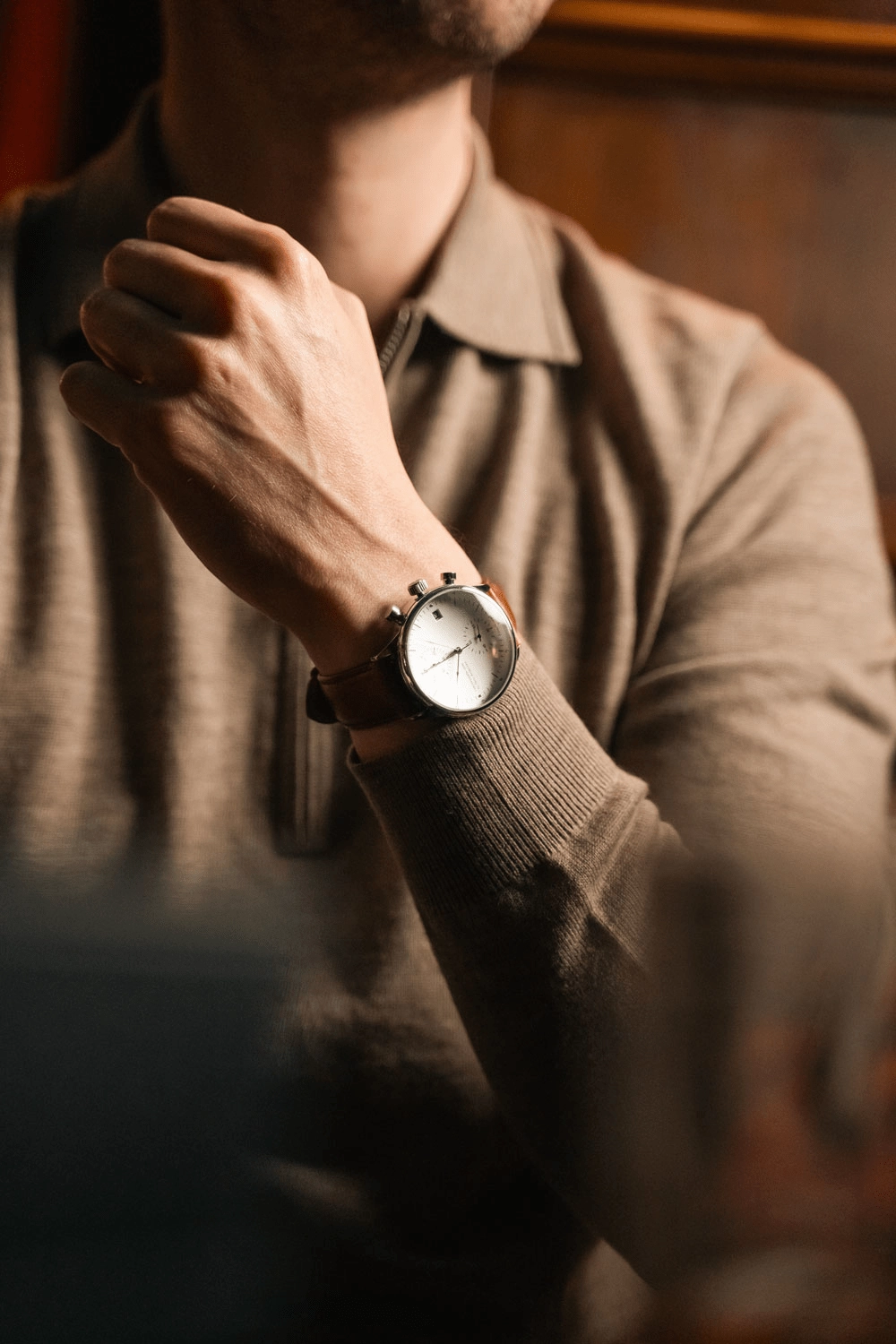 1844 Chronograph. Steel / White