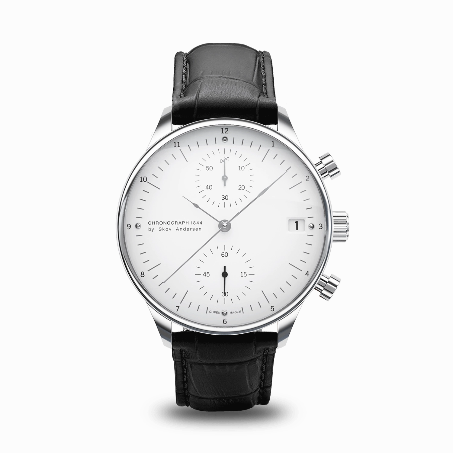 1844 Chronograph. Steel / White
