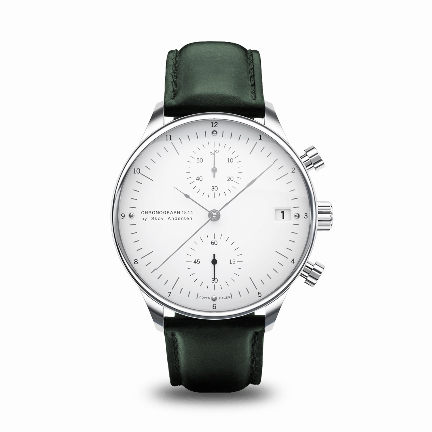 1844 Chronograph. Steel / White