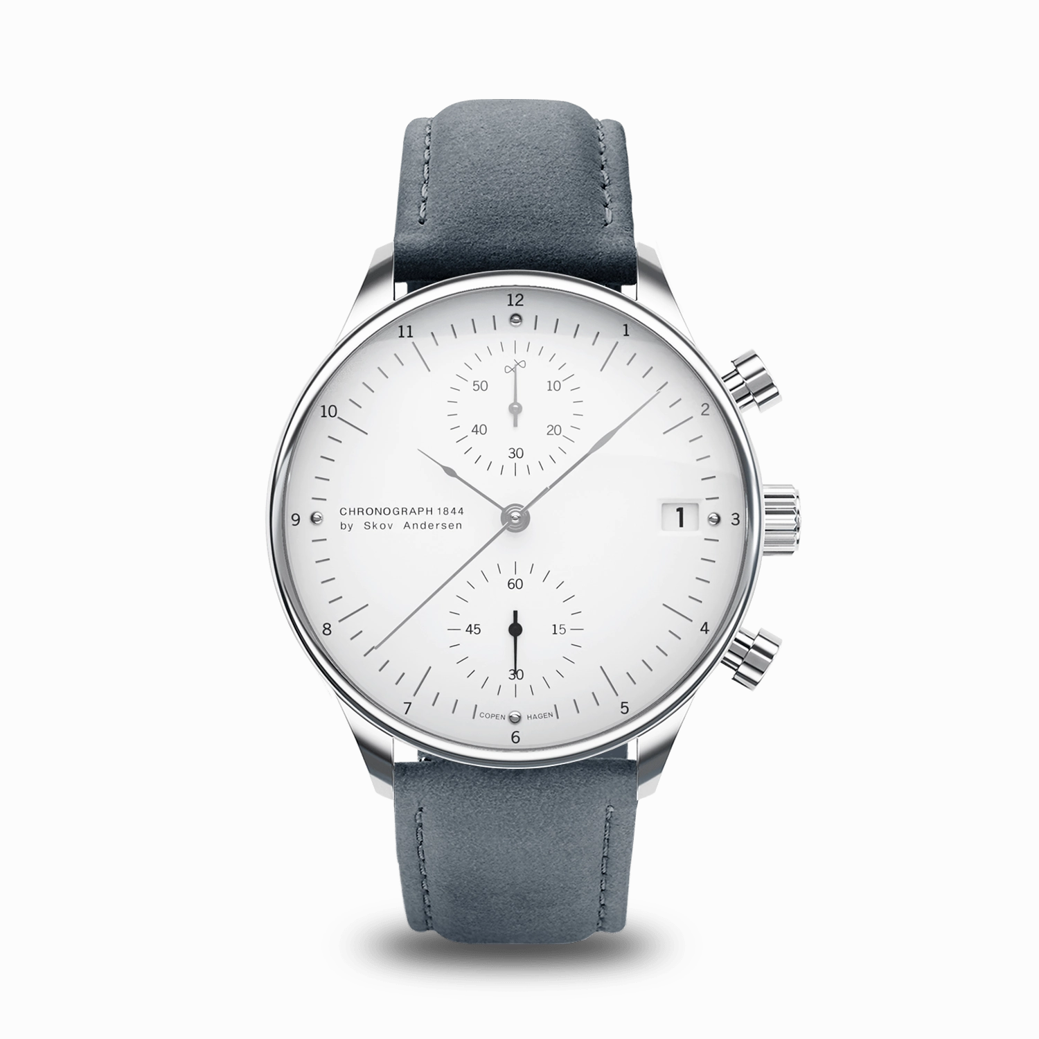 1844 Chronograph. Steel / White