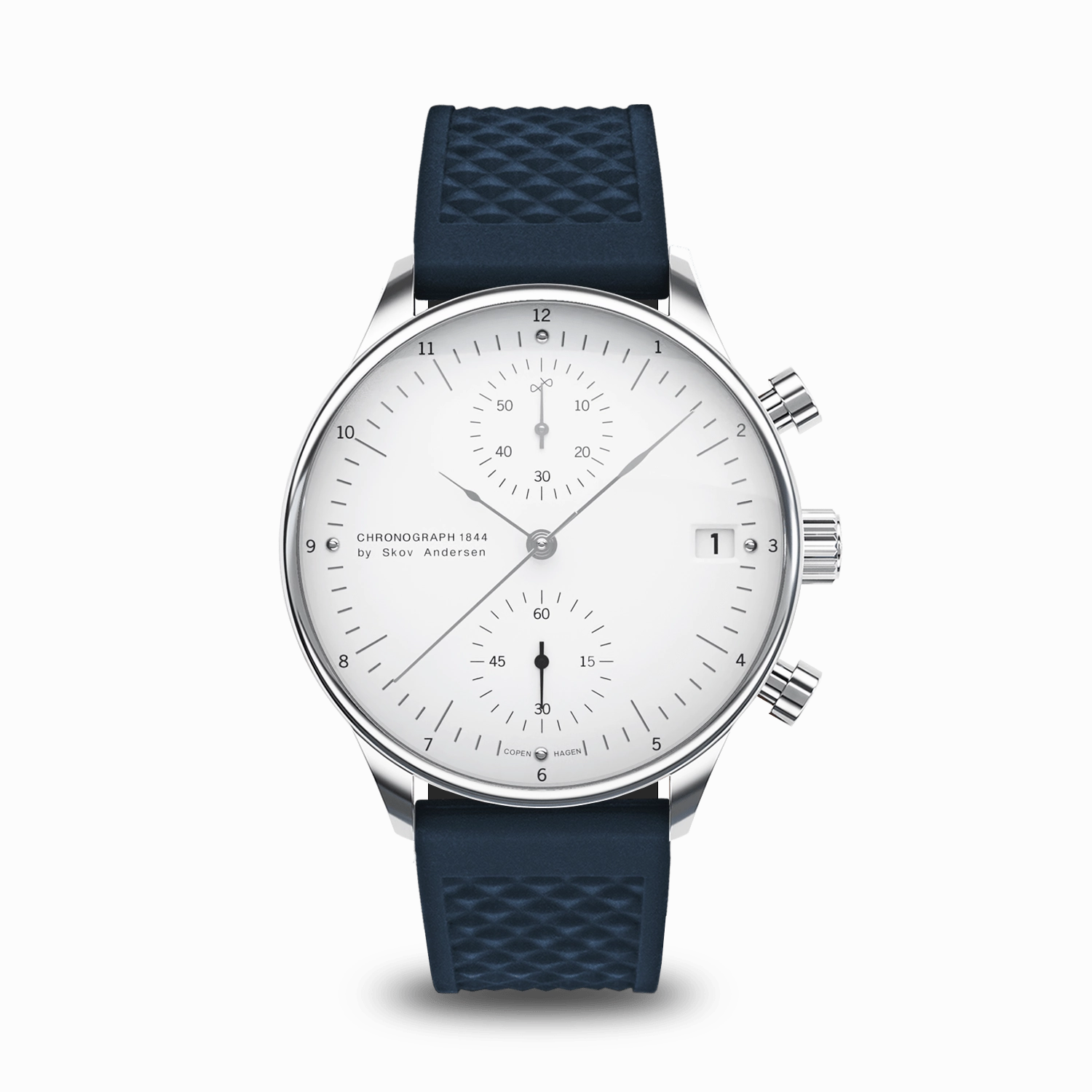 1844 Chronograph. Steel / White