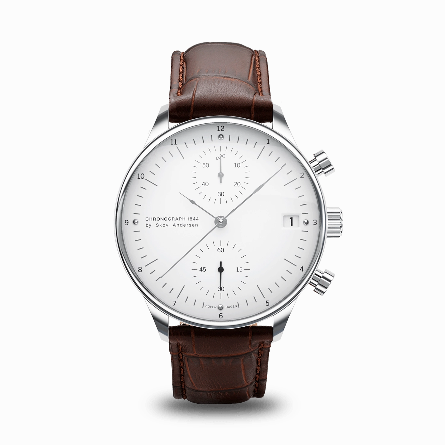 1844 Chronograph. Steel / White