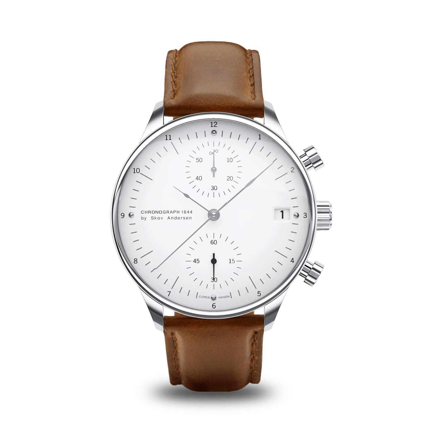 1844 Chronograph. Steel / White