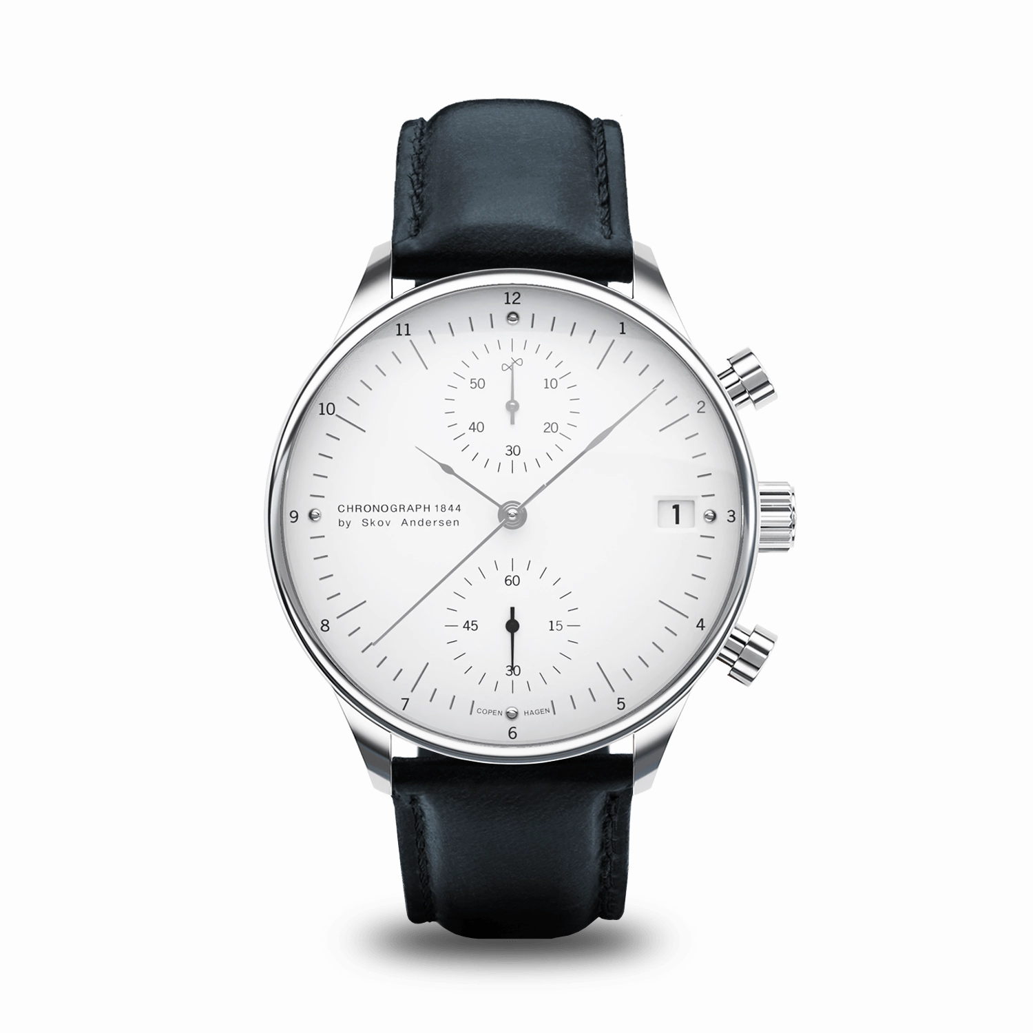 1844 Chronograph. Steel / White