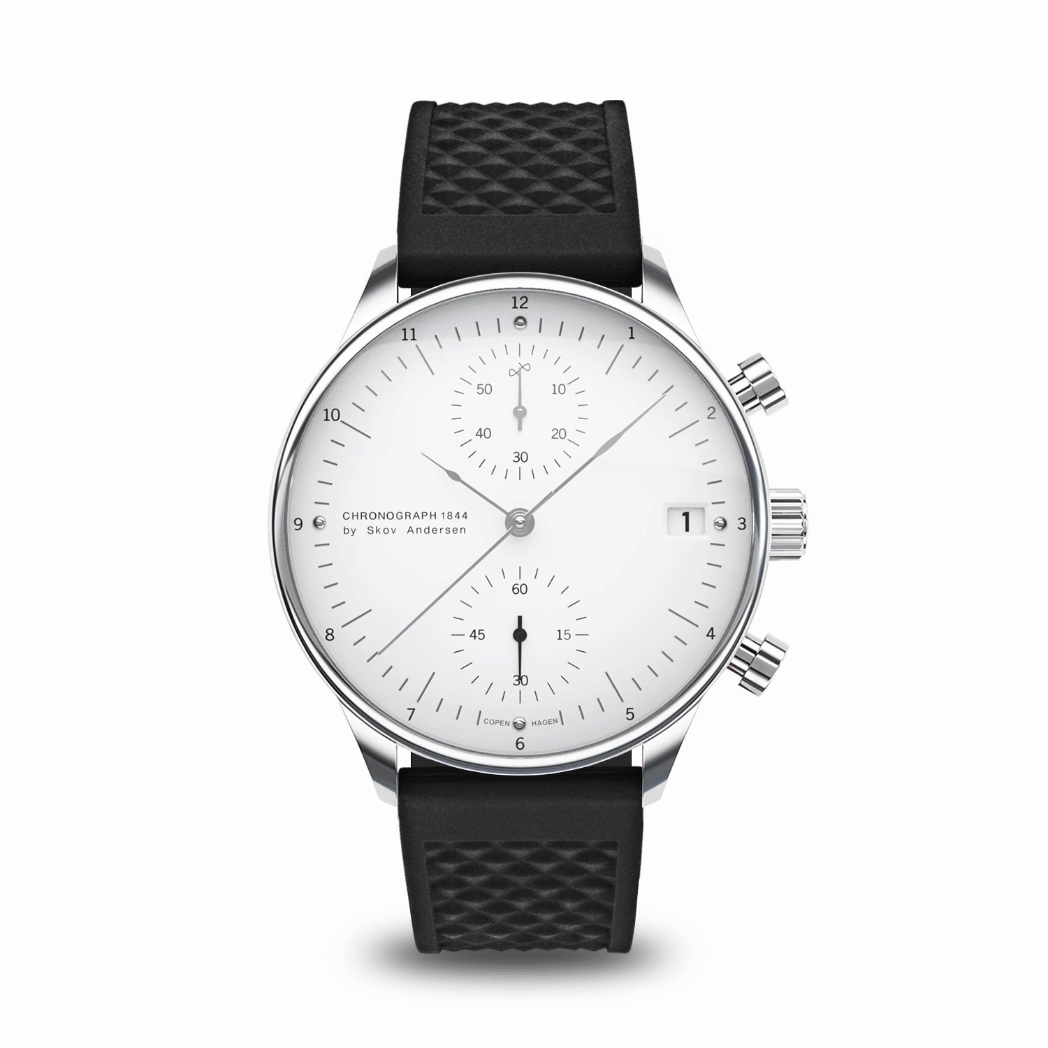 1844 Chronograph. Steel / White