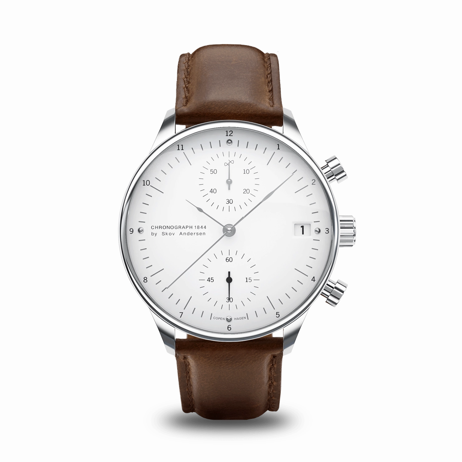 1844 Chronograph. Steel / White