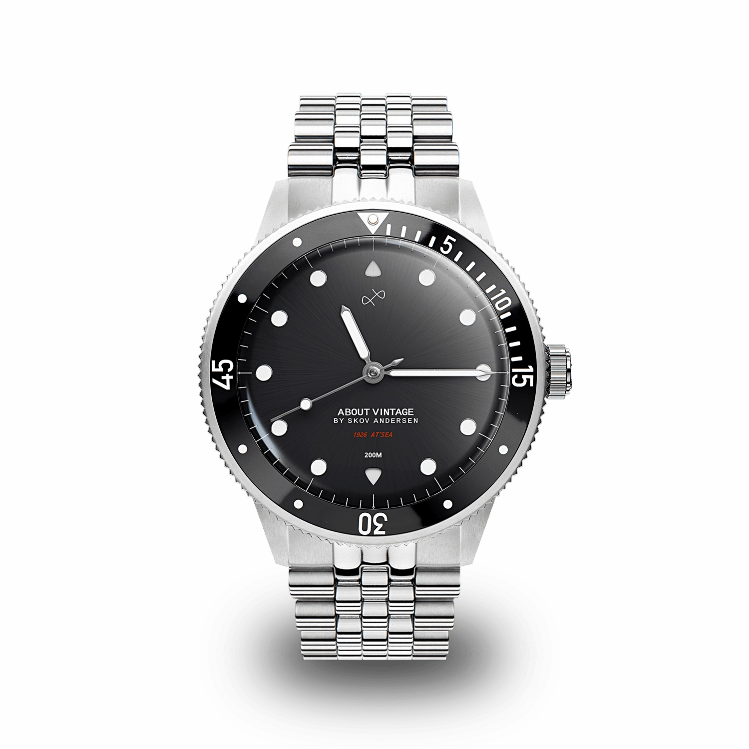1926 At'sea. Steel / Black – 39MM