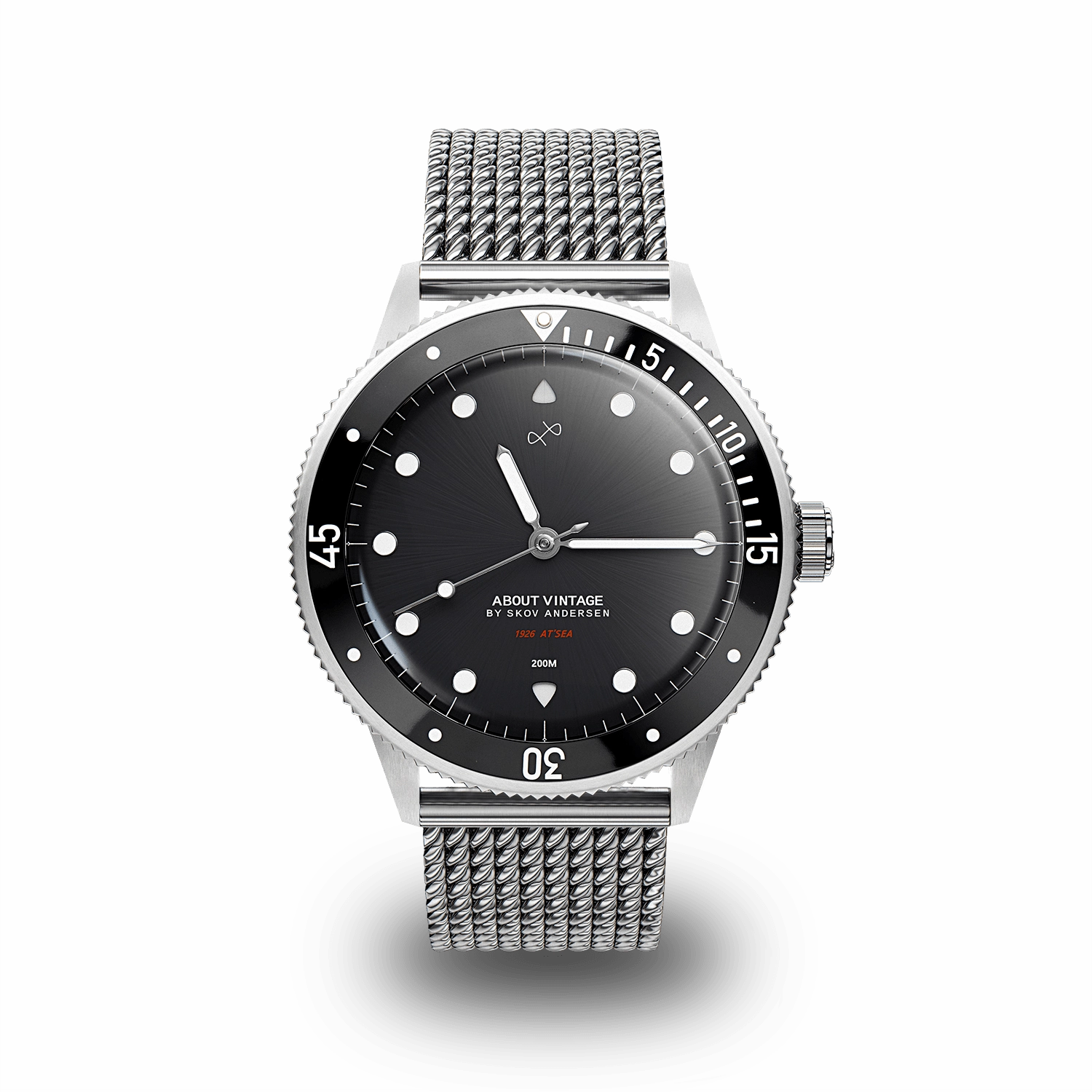 1926 At'sea. Steel / Black – 39MM