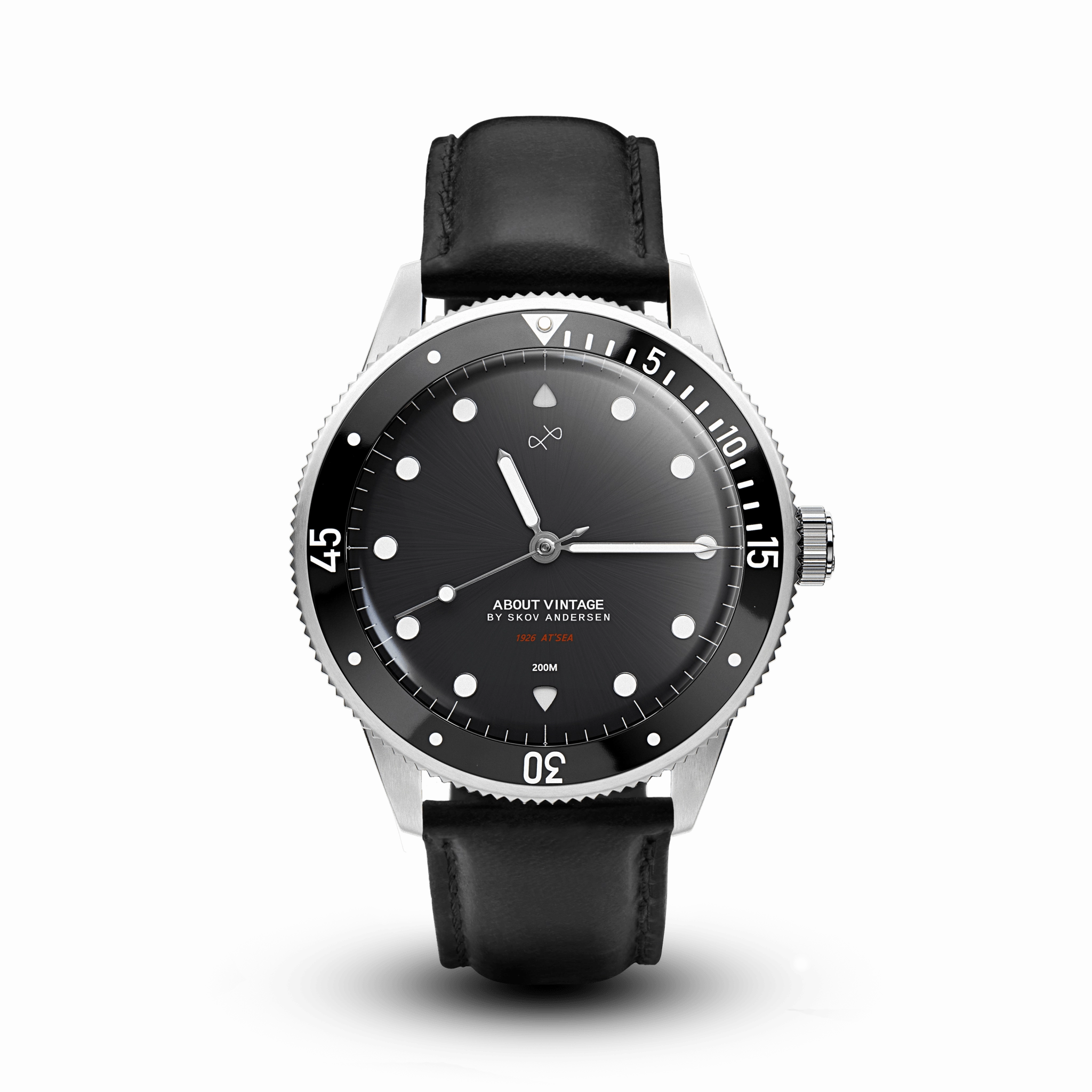 1926 At'sea. Steel / Black – 39MM