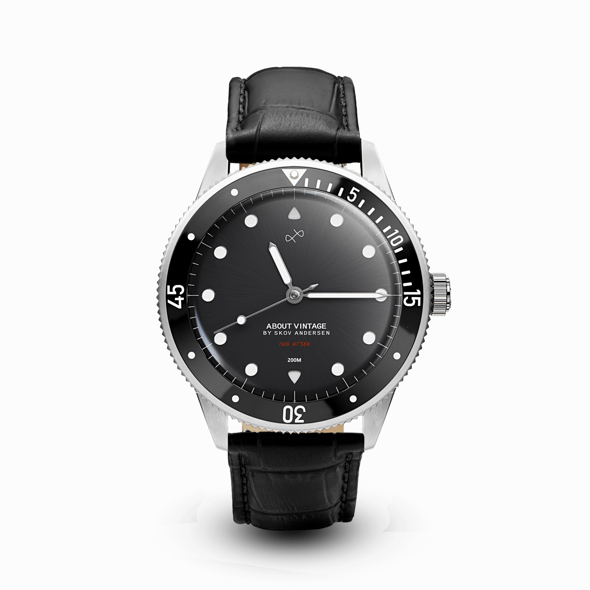 1926 At'sea. Steel / Black – 39MM