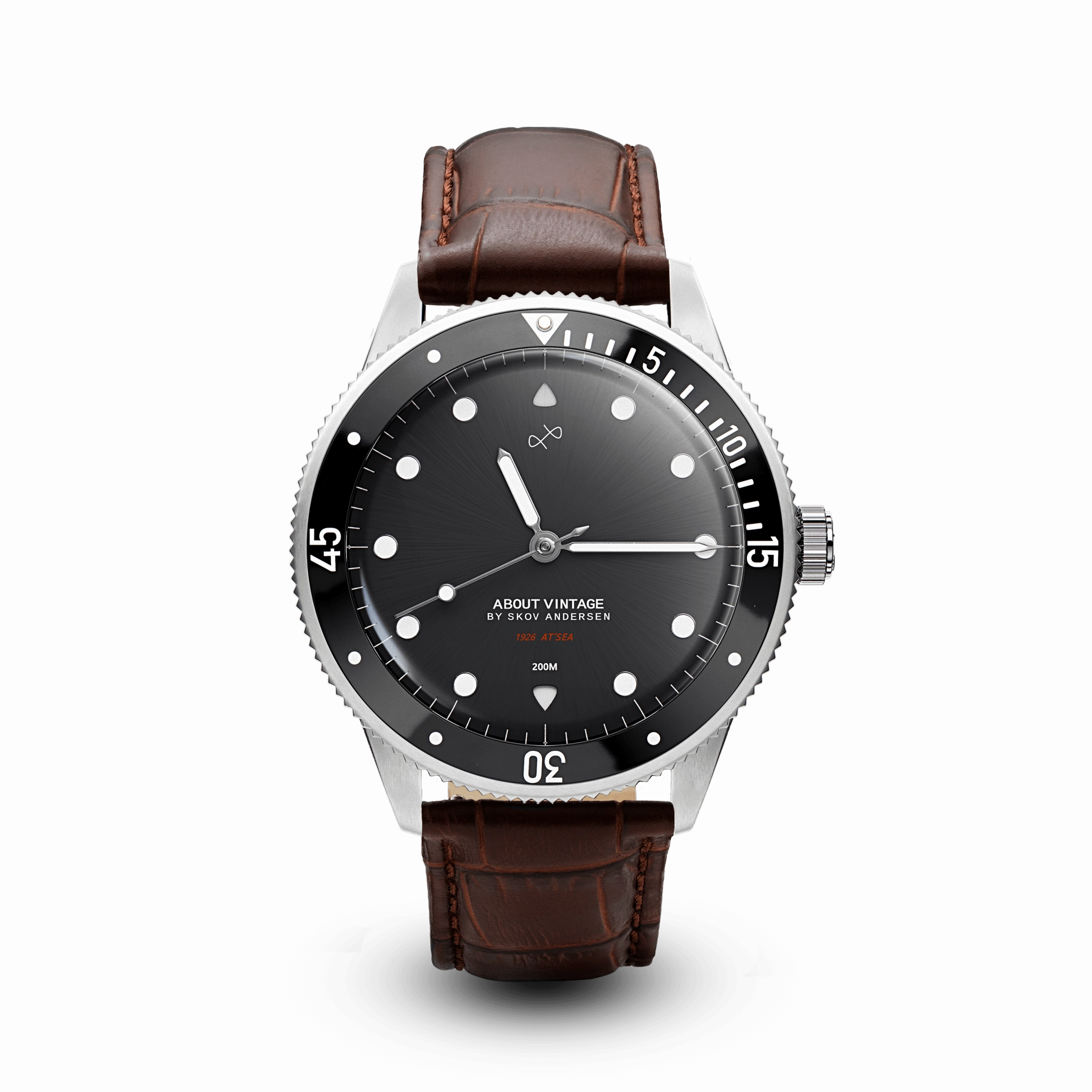 1926 At'sea. Steel / Black – 39MM