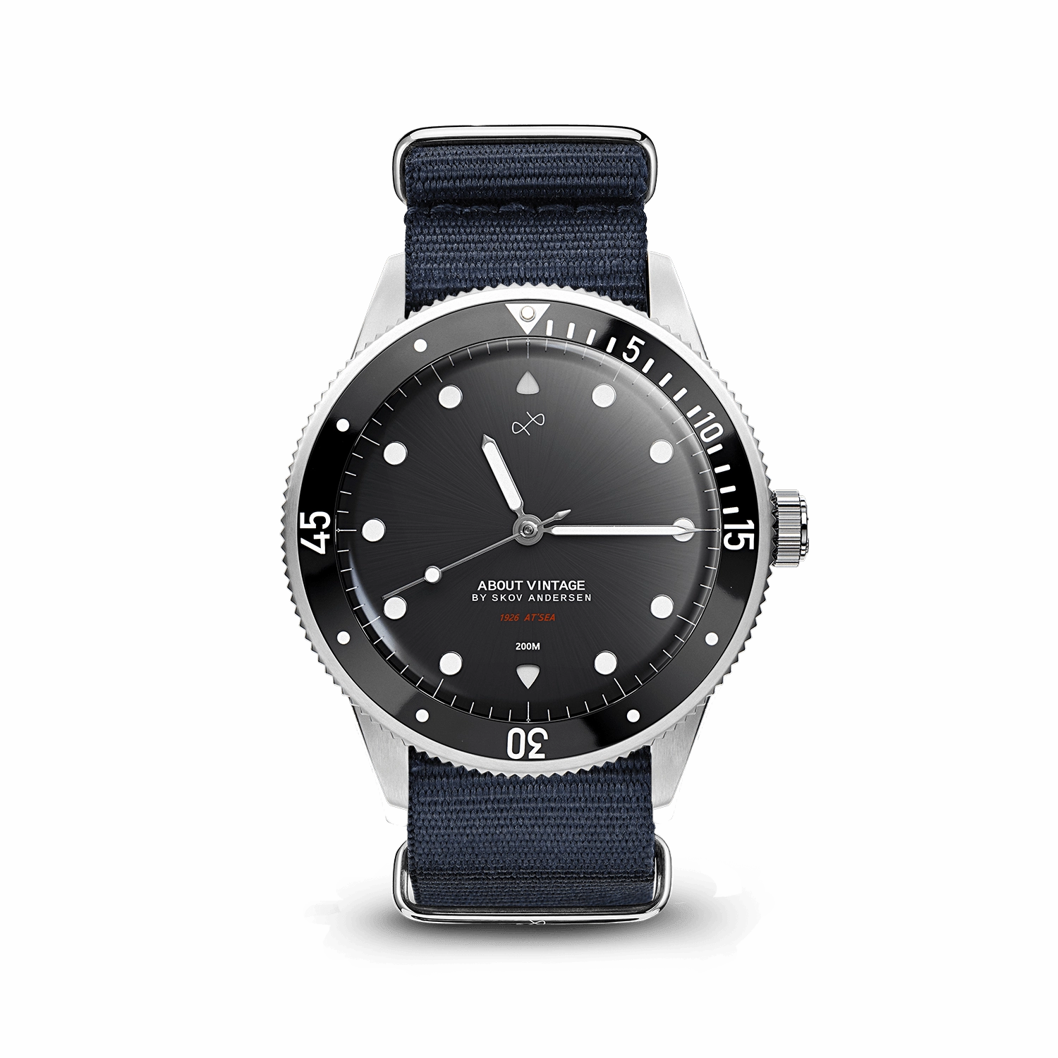 1926 At'sea. Steel / Black – 39MM