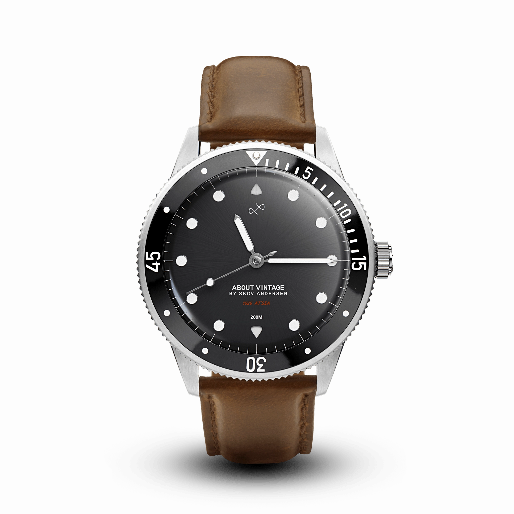 1926 At'sea. Steel / Black – 39MM