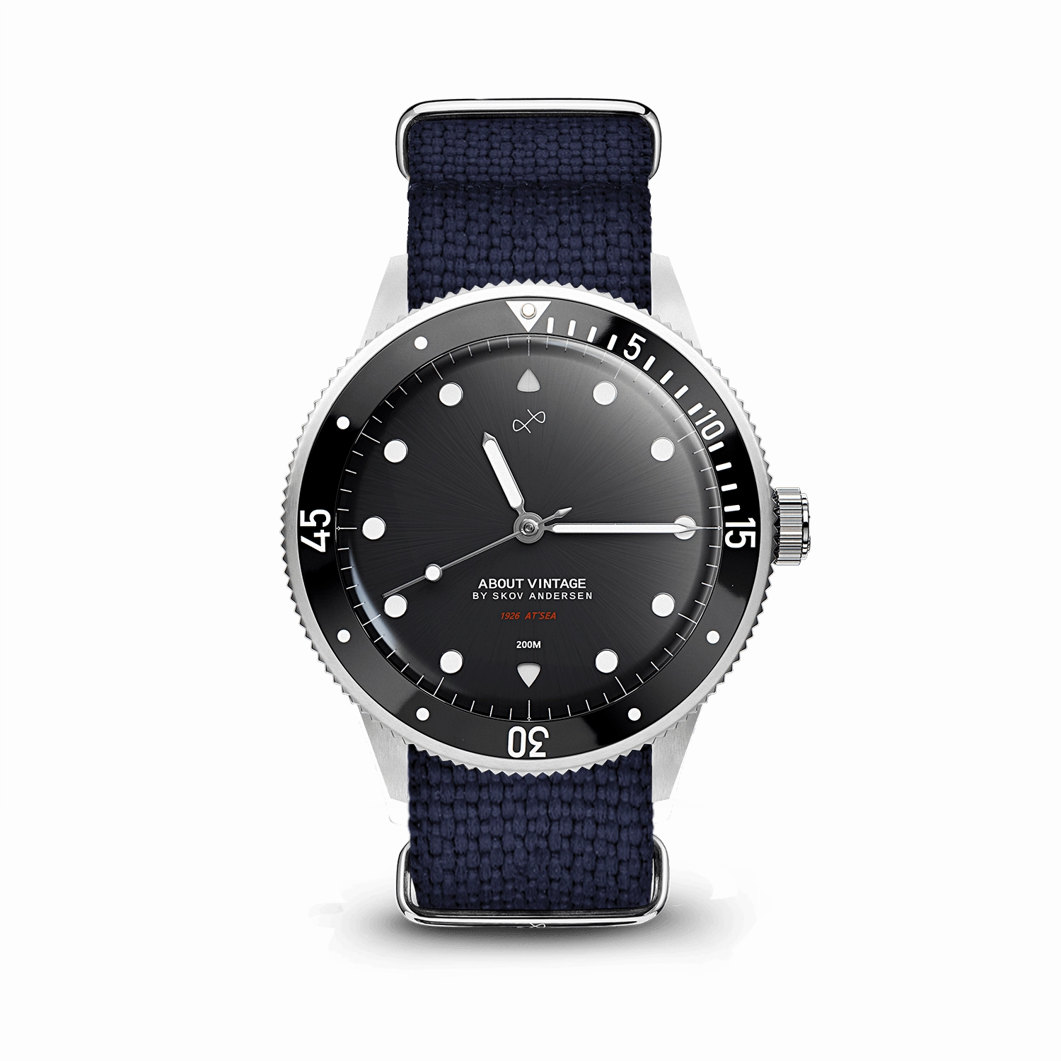 1926 At'sea. Steel / Black – 39MM