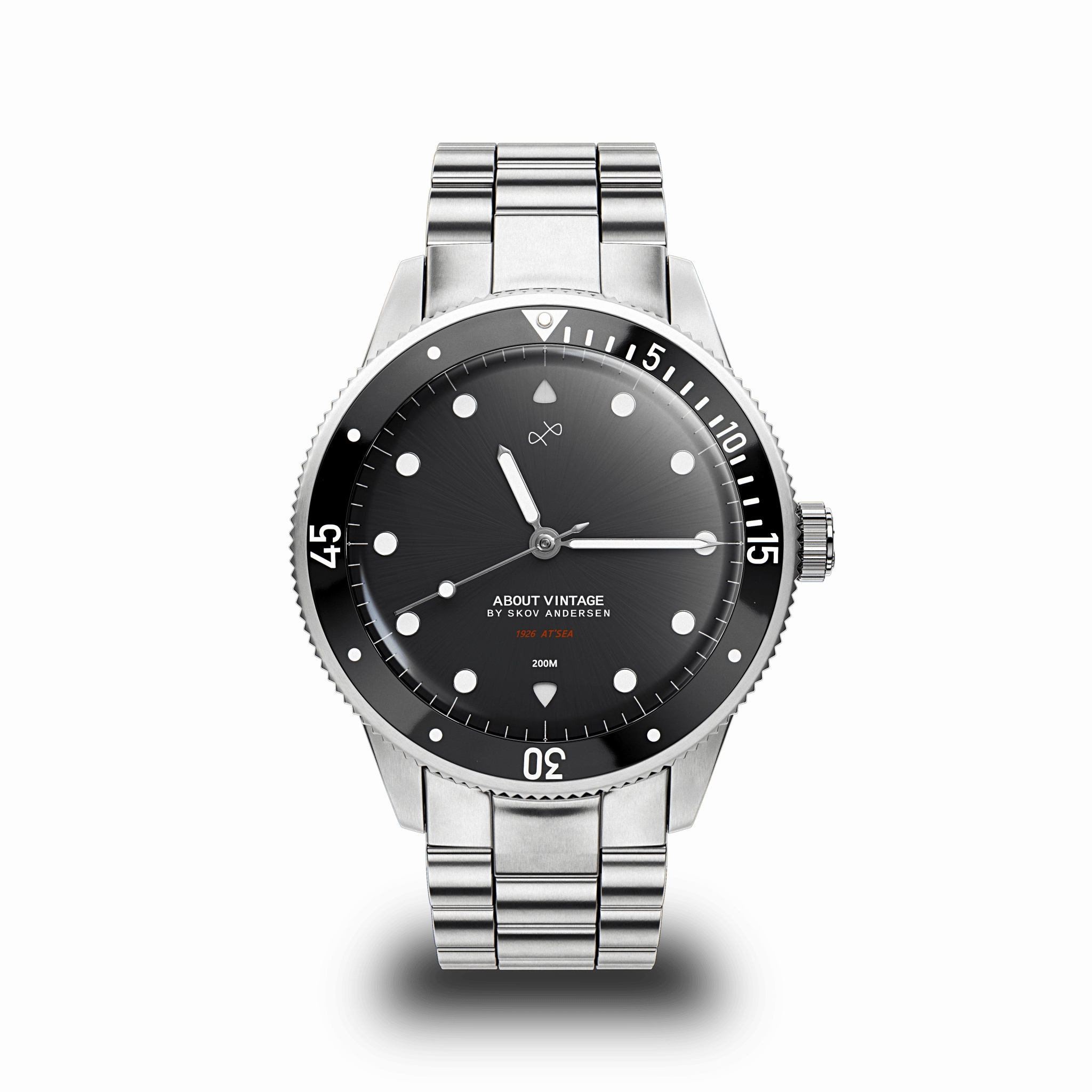 1926 At'sea. Steel / Black – 39MM