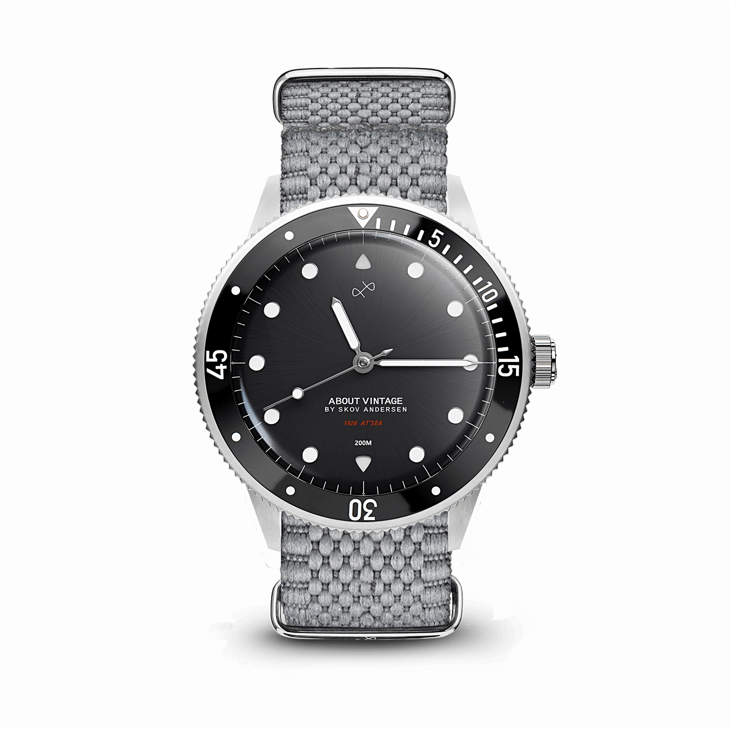 1926 At'sea. Steel / Black – 39MM
