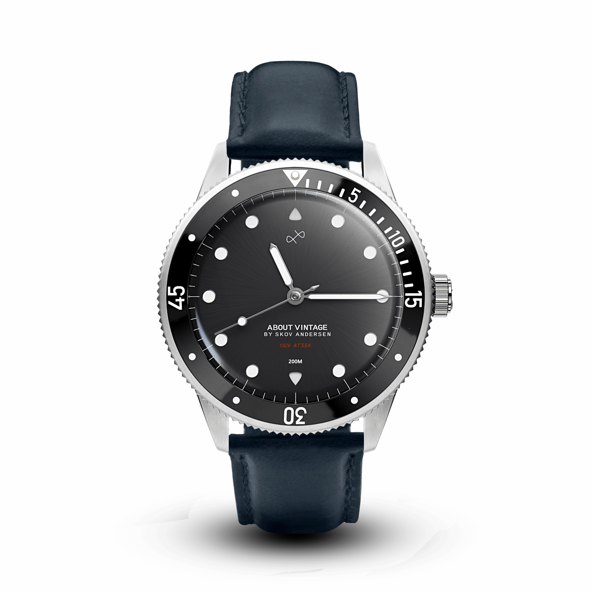 1926 At'sea. Steel / Black – 39MM