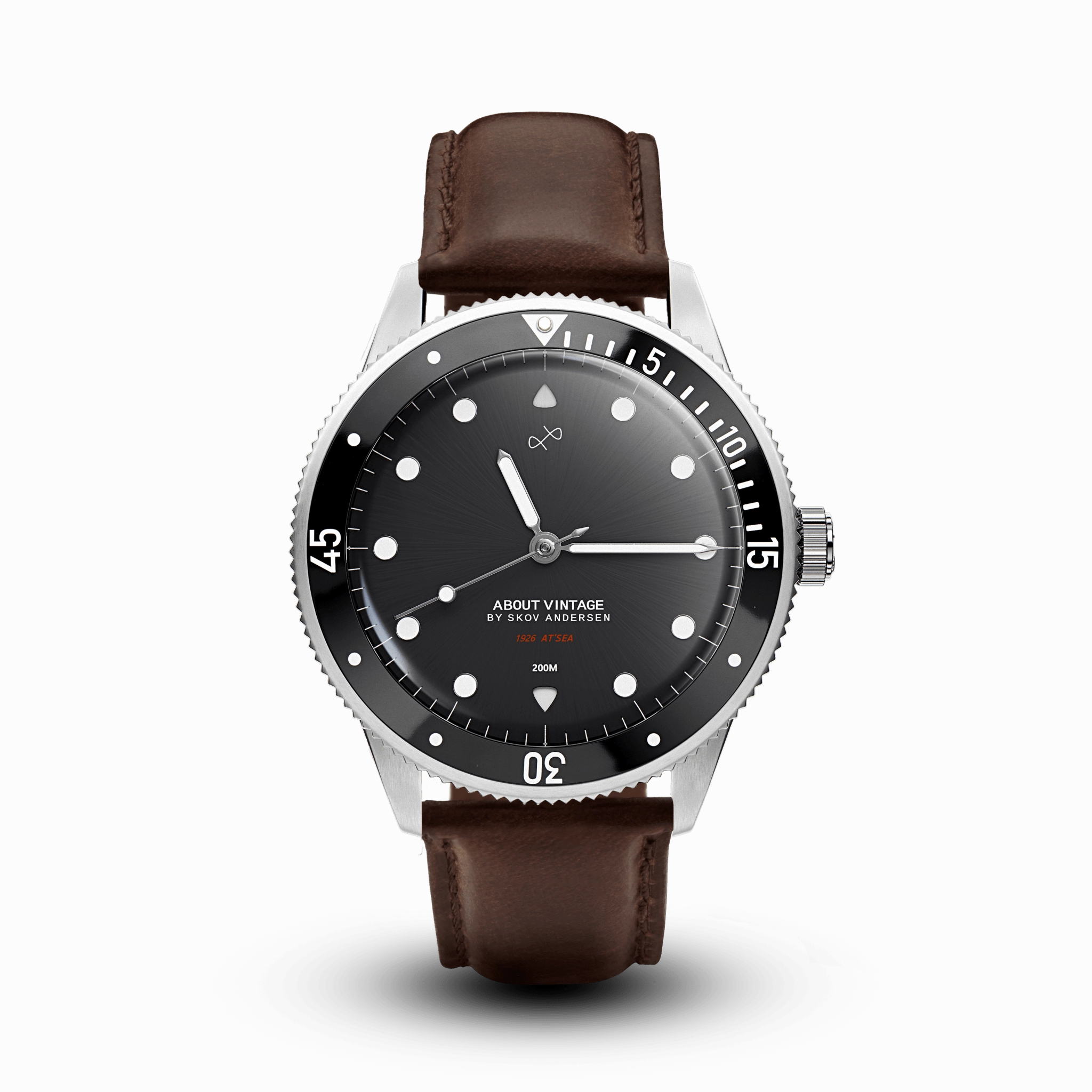1926 At'sea. Steel / Black – 39MM