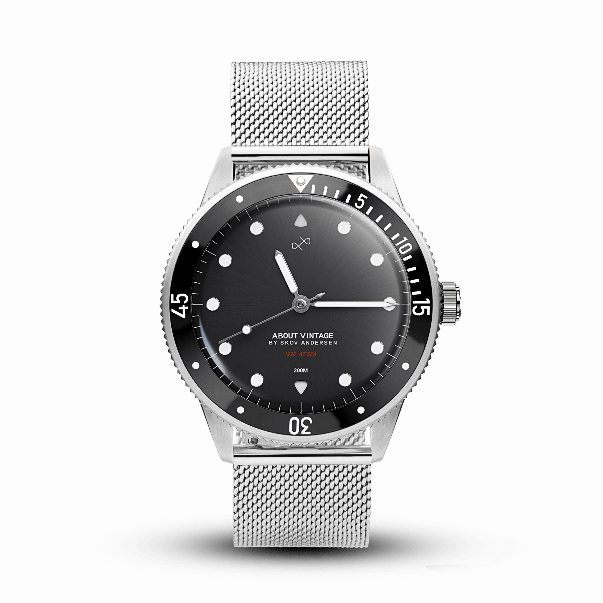 1926 At'sea. Steel / Black – 39MM