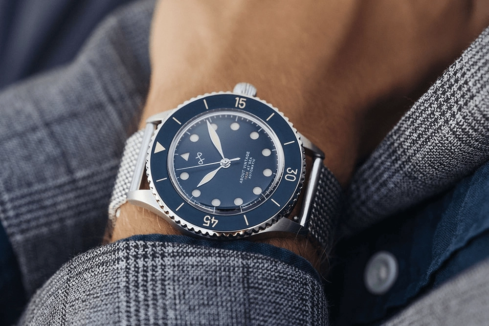1926 Automatic. Steel / Blue Vintage