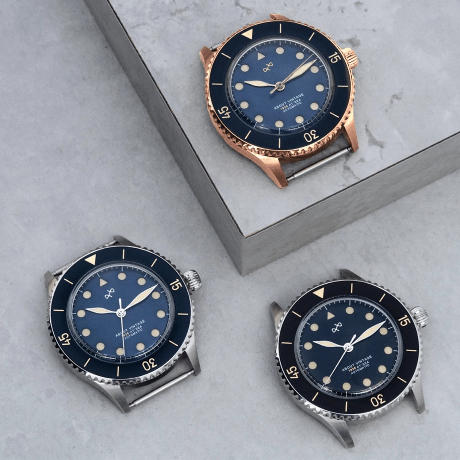 1926 Automatic. Steel / Blue Vintage