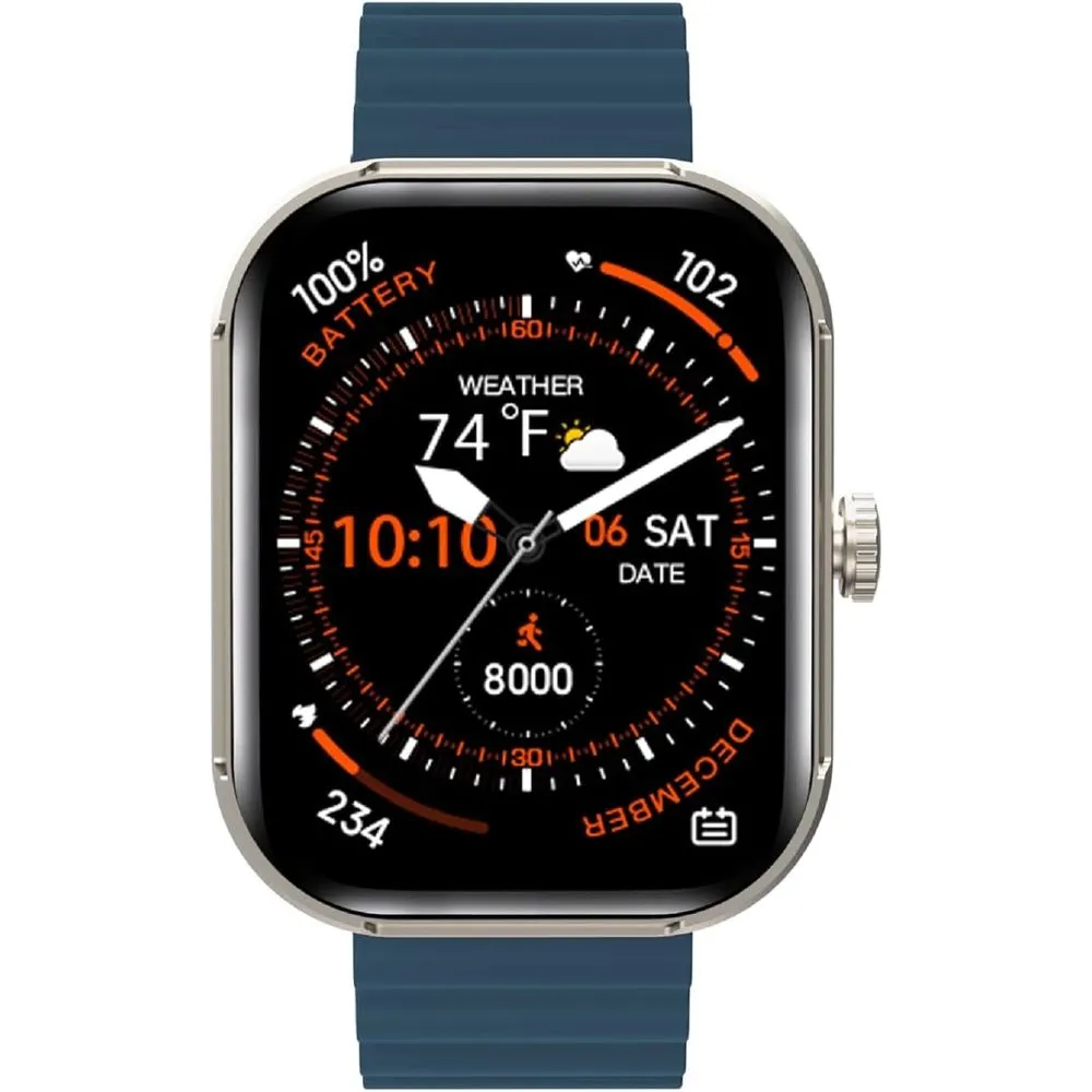 3Plus MEGA Smartwatch with 2.02" AMOLED Screen/Answer & Make Calls/Sleep Monitoring/Heart Rate/100  Workout Modes/Quick Reply/iOS and Android