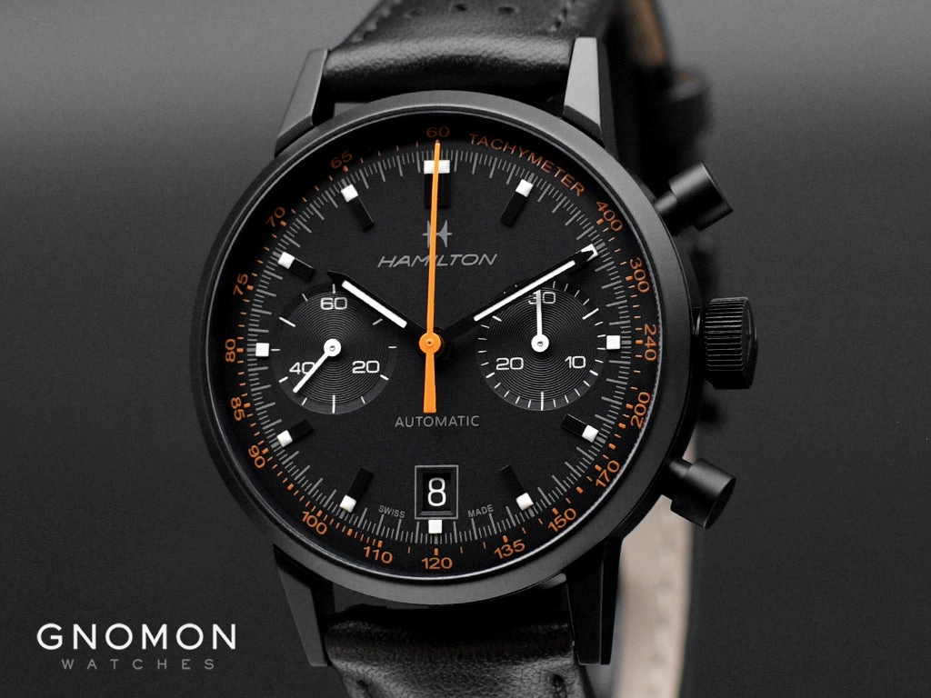 American Classic Intra-matic Auto Chrono Blackout Orange Ref. H38446732