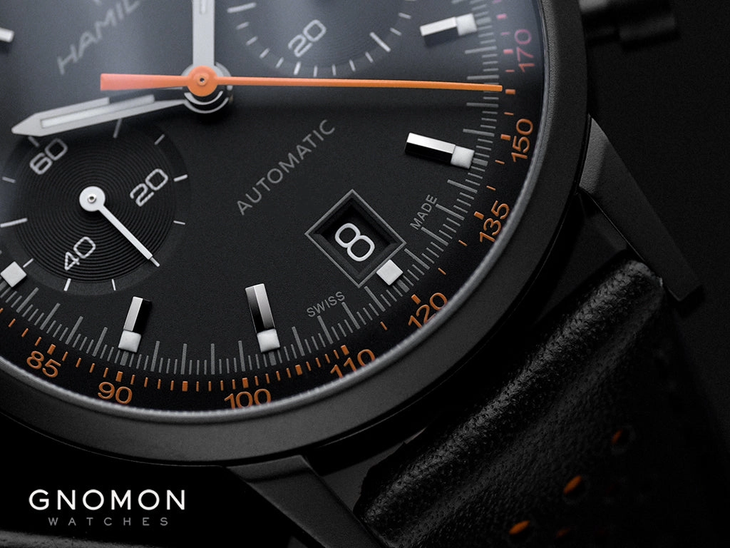 American Classic Intra-matic Auto Chrono Blackout Orange Ref. H38446732
