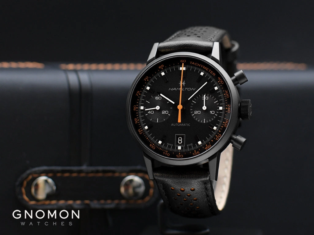 American Classic Intra-matic Auto Chrono Blackout Orange Ref. H38446732