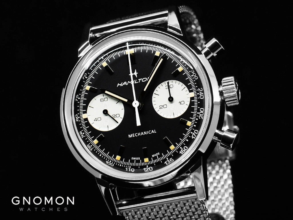 American Classic Intra-Matic Chronograph H Black - Bracelet Ref. H38429130