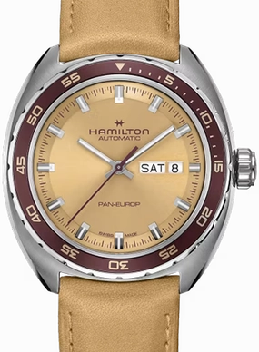 American Classic Pan Europ Day Date Auto Beige Ref. H35435820