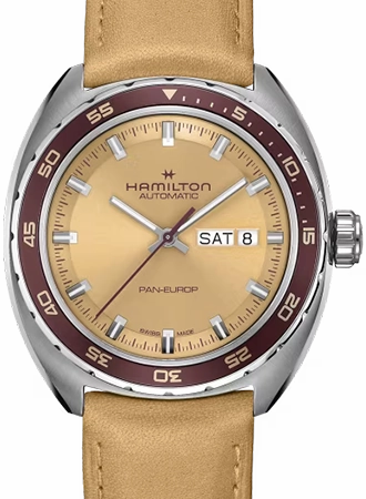American Classic Pan Europ Day Date Auto Beige Ref. H35435820
