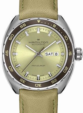 American Classic Pan Europ Day Date Auto Green Ref. H35445860