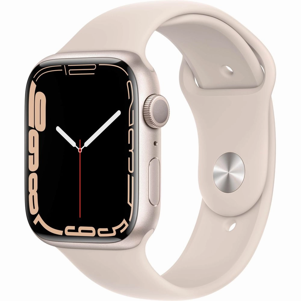 Apple Watch Gen 7 Series 7 45mm Starlight Aluminum - Starlight Sport Band MKNP3LL/A