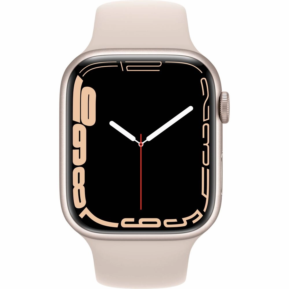 Apple Watch Gen 7 Series 7 45mm Starlight Aluminum - Starlight Sport Band MKNP3LL/A