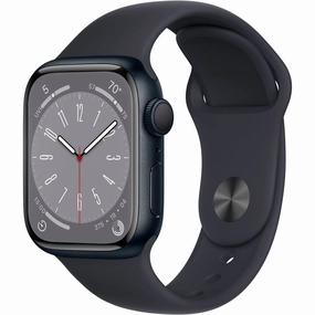 Apple Watch Gen 8 Series 8 41mm Midnight Aluminum - Midnight Sport Band MNU73LL/A