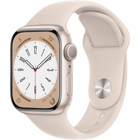 Apple Watch Gen 8 Series 8 41mm Starlight Aluminum - Starlight Sport Band 3K762LL/A