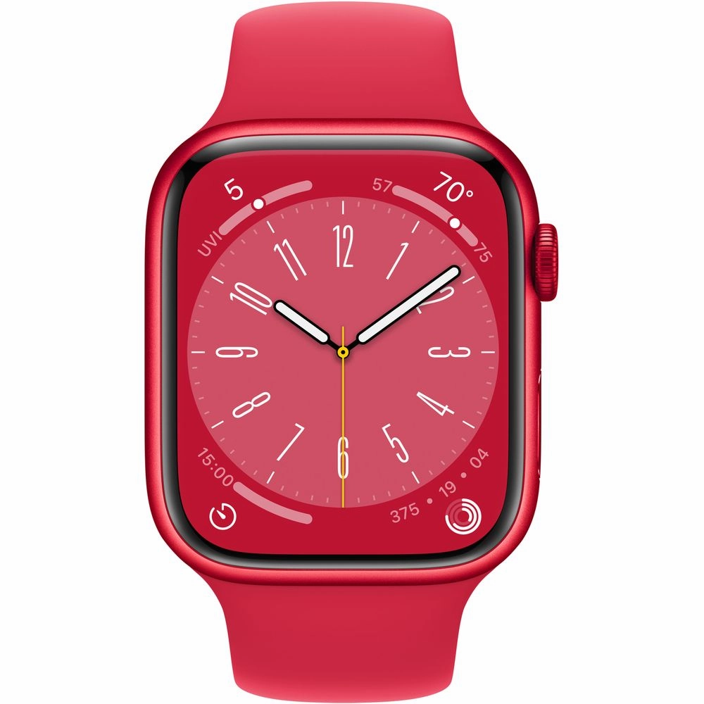 Apple Watch Gen 8 Series 8 Cell 45mm (PRODUCT)RED Aluminum - (PRODUCT)RED Sport Band MNVR3LL/A