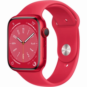 Apple Watch Gen 8 Series 8 Cell 45mm (PRODUCT)RED Aluminum - (PRODUCT)RED Sport Band MNVR3LL/A