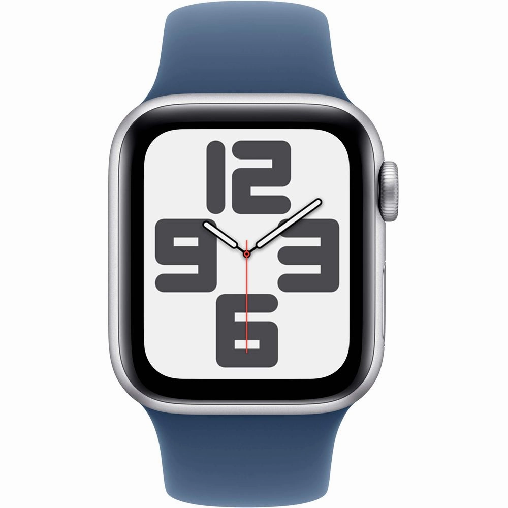 Apple Watch SE 2 Cell 40mm Silver Aluminum - Denim Sport Band MXFV3LL/A