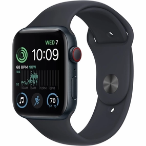Apple Watch SE 2 Cell 44mm Midnight Aluminum - Midnight Sport Band MRH73LL/A