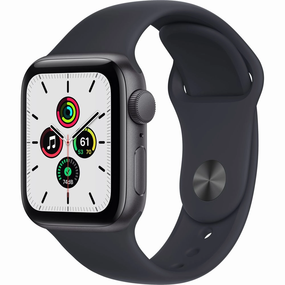 Apple Watch SE 40mm Space Gray Aluminum - Midnight Sport Band MKQ13LL/A