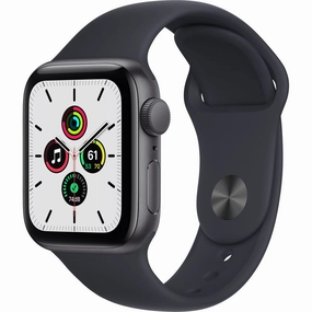 Apple Watch SE 40mm Space Gray Aluminum - Midnight Sport Band MKQ13LL/A