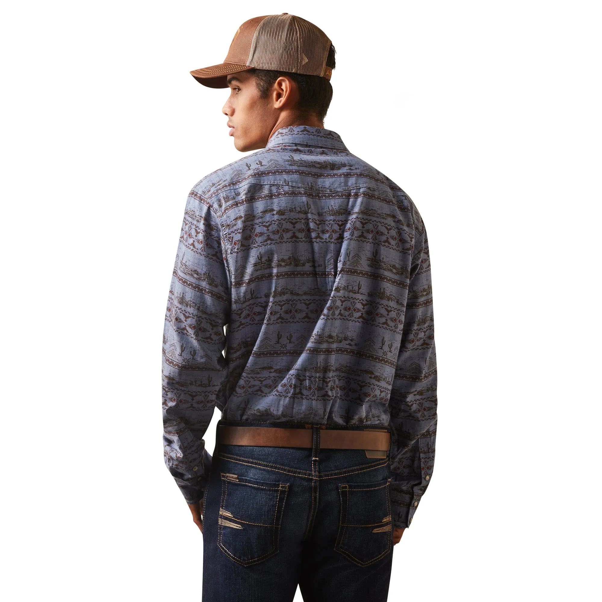 Ariat Mens Haddington Retro Snap Long Sleeved Shirt 10043892