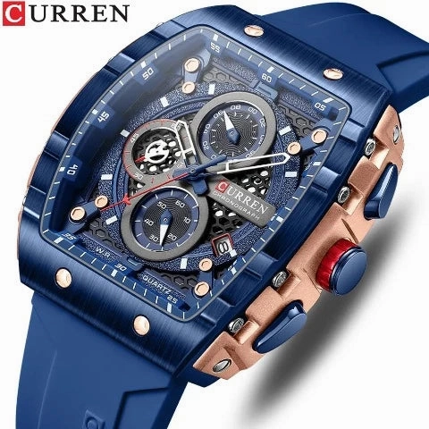 CURREN Men's Sports Rectangular Watch (Dial 4.7cm) - CUR221